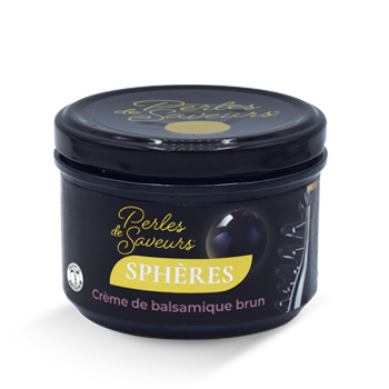 Sphère Crème de balsamique brun